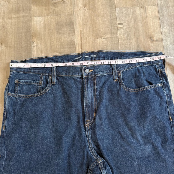 Old Navy Straight Jeans Mens 44 x 30 Dark Wash Denim Built-In Tough - Picture 6 of 8